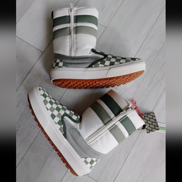 VANS NEW Slip-On VANSGUARD Snow Boots checkerboard - Picture 4 of 12